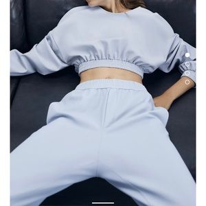 New Zara light blue‎ jogger jogging pants